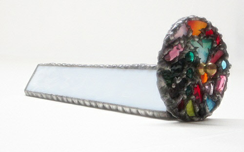 K12 White Water Stained Glass Kaleidoscope by Artworks by Linda Carpenter / Daytona Beach Art Works